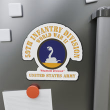 Load image into Gallery viewer, Die-Cut Magnets - Army - SSI - 59th Infantry Division - WWII - Phantom Division - US Army X 300