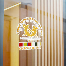 Load image into Gallery viewer, Kiss-Cut Vinyl Decals - Army - JAG Branch w COLD SVC