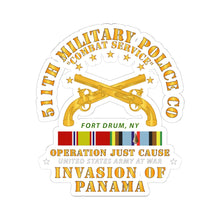 Load image into Gallery viewer, Kiss-Cut Stickers - Just Cause - 511th Military Police Co - Ft Drum, NY w Svc Ribbons