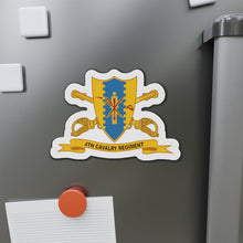Load image into Gallery viewer, Die-Cut Magnets - 4th Cavalry Regiment w Br - Ribbon