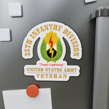 Load image into Gallery viewer, Die-Cut Magnets - Army - DUI - 25th Infantry Division - Tropic Lightning - US Army Veteran X 300