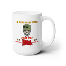 Load image into Gallery viewer, White Ceramic Mug 15oz - Army - Ranger Patrol Cap - Skull - Ranger Airborne Killem All -Id Rather Be Dead X 300