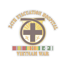 Load image into Gallery viewer, Kiss - Cut Stickers - Army - 24th Evacuation Hospital - Vietnam War w V N SVC X 300