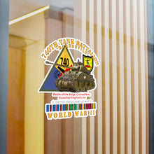 Load image into Gallery viewer, Kiss-Cut Vinyl Decals - Army - 740th Tank Battalion - Daredevils - w Tank w SSI WWII EU SVC