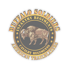 Load image into Gallery viewer, Kiss - Cut Stickers - Army - Buffalo Soldiers - Infantry - Cavalry Regiments X 300