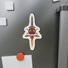 Load image into Gallery viewer, Die-Cut Magnets - Army - 56th Field Artillery Command - SSI w Br - Ribbon w Pershing - Firing