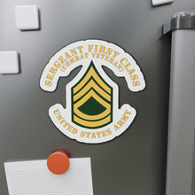 Load image into Gallery viewer, Die-Cut Magnets -SSI -Army - Sergeant First Class - SFC - Combat Veteran - Flat X 300