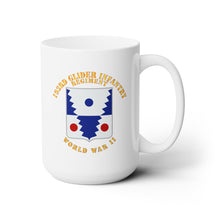 Load image into Gallery viewer, White Ceramic Mug 15oz - Army - 193rd Glider Infantry Regiment - WWII