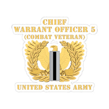 Load image into Gallery viewer, Kiss-Cut Stickers - Army - Chief Warrant Officer - CW05 - Combat Veteran - Flat - Eagle and Bar X 300
