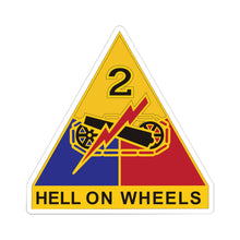 Load image into Gallery viewer, Kiss-Cut Stickers - Army - DUI - 2nd Armored Division X 300