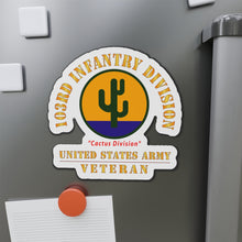 Load image into Gallery viewer, Die-Cut Magnets - Army - SSI - 103rd Infantry Division - Cactus Division - US Army Veteran X 300