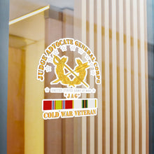 Load image into Gallery viewer, Kiss-Cut Vinyl Decals - Army - JAG Branch w COLD SVC