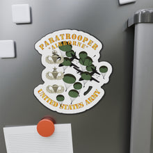 Load image into Gallery viewer, Die-Cut Magnets - Army - Paratrooper w 3 Airborne Badges - Mass Tac