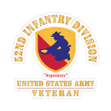 Load image into Gallery viewer, Kiss-Cut Stickers - Army - SSI - 52nd Infantry Division (1946-1947) - Argonauts - US Army Veteran X 300
