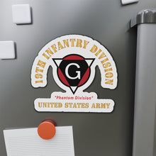 Load image into Gallery viewer, Die-Cut Magnets - Army - SSI - 19th Infantry Division - Phantom Division - US Army X 300