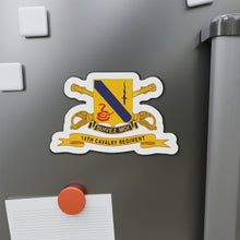 Load image into Gallery viewer, Die-Cut Magnets - Army - 14th Cavalry Regiment w Br - Ribbon