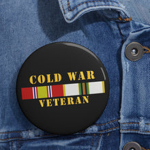 Load image into Gallery viewer, Custom Pin Buttons - Cold War Veteran w COLD SVC
