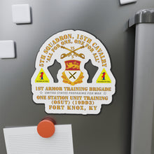 Load image into Gallery viewer, Die-Cut Magnets - Army - 5th Squadron, 15th Cavalry (OSUT)(19DD3) - 1st Ar Tng Bde Ft Knox, KY