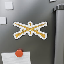 Load image into Gallery viewer, Die-Cut Magnets -SSI -Army - 1st Battalion, 1st Infantry Regiment Branch - wo Txt X 300