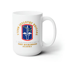 Load image into Gallery viewer, White Ceramic Mug 15oz - Army - 172nd In Bde - Ft Richardson AK X 300