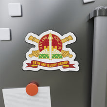 Load image into Gallery viewer, Die-Cut Magnets -SSI -88th Artillery Group - DUI w Br - Ribbon X 300