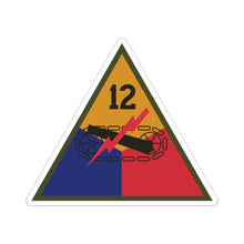 Load image into Gallery viewer, Kiss-Cut Stickers - SSI - 12th Armored Division X 300