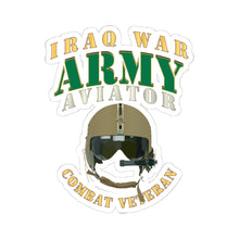 Load image into Gallery viewer, Kiss-Cut Stickers - Army - ARMY - Aviator - Iraq War - Combat Vet X 300