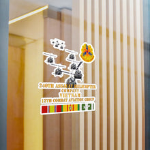 Load image into Gallery viewer, Kiss-Cut Vinyl Decals - Army - 240th Assault Helicopter Co w 12th CAB w VN SVC