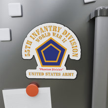 Load image into Gallery viewer, Die-Cut Magnets - Army - SSI - 55th Infantry Division - WWII - Phantom Division - US Army X 300