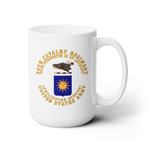 Load image into Gallery viewer, White Ceramic Mug 15oz - Army - COA - 26th Cavalry Regiment (Philippine Scouts) - Our Strength