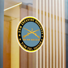 Load image into Gallery viewer, Kiss-Cut Vinyl Decals - Army - 2nd Infantry Regiment Branch - Do Not Touch Me - Vung Tau, Vietnam X 300