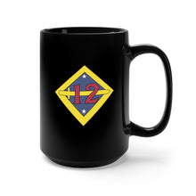 Load image into Gallery viewer, Black Mug 15oz - 12th Division - SSI wo Txt - 1918-1919 X 300