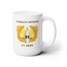 Load image into Gallery viewer, White Ceramic Mug 15oz - Army - Emblem - Warrant Officer - CW01