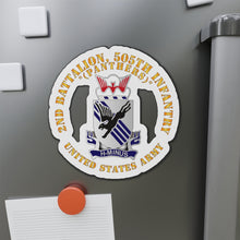 Load image into Gallery viewer, Die-Cut Magnets -Army - 2nd Bn, 505th Infantry Regiment - Panthers - DUI X 300