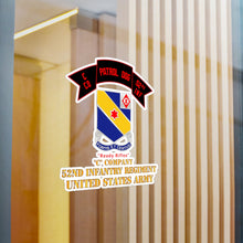 Load image into Gallery viewer, Kiss-Cut Vinyl Decals - Army - C Co 52nd Infantry - Patrol Dog - Ready Rifles