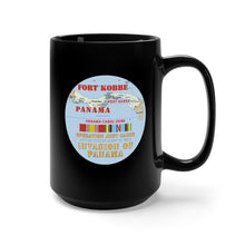 Load image into Gallery viewer, Black Mug 15oz - Just Cause - Ft Kobbe - CZ w Map w Svc Ribbons X 300