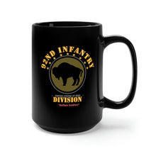 Load image into Gallery viewer, Black Mug 15oz - Army - 92nd Infantry Division - Buffalo Soldiers X 300