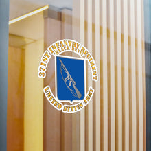 Load image into Gallery viewer, Kiss-Cut Vinyl Decals - Army - 371st Infantry Regiment - DUI (V1) - Black Devils