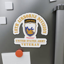 Load image into Gallery viewer, Die-Cut Magnets - Army - SSI - 18th Airborne Division - Phantom - US Army Veteran X 300