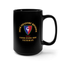 Load image into Gallery viewer, Black Mug 15oz - Army - SSI - 38th Infantry Division - Cyclone - US Army Veteran X 300
