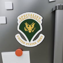 Load image into Gallery viewer, Die-Cut Magnets -SSI - Army - Specialist - SP4 - Combat Veteran - Flat X 300
