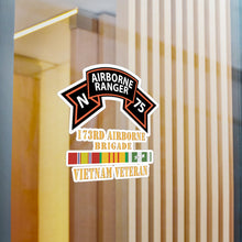 Load image into Gallery viewer, Kiss-Cut Vinyl Decals - SOF - N Company Scroll - 173rd Airborne Brigade - Vietnam Veteran w VN SVC X 300