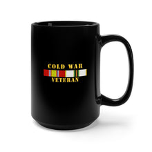Load image into Gallery viewer, Black Mug 15oz - Army - Cold War Veteran w COLD SVC