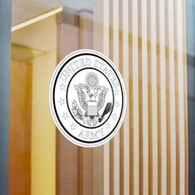 Load image into Gallery viewer, Kiss-Cut Vinyl Decals - Emblem - United States Army - BW X 300