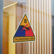 Load image into Gallery viewer, Kiss-Cut Vinyl Decals - SSI - 8th Armored Division w Name Tape X 300
