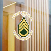 Load image into Gallery viewer, Kiss-Cut Vinyl Decals - Army - Staff Sergeant - SSG - Flat X 300