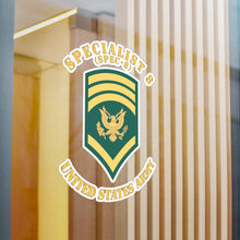 Load image into Gallery viewer, Kiss-Cut Vinyl Decals - Army - Enlisted - SPEC 8 - Specialist 8 - Std X 300
