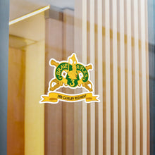 Load image into Gallery viewer, Kiss-Cut Vinyl Decals - Army - 3rd Cavalry Regiment w Br - Ribbon