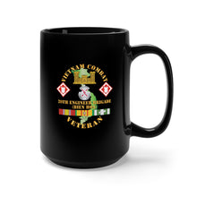 Load image into Gallery viewer, Black Mug 15oz - Army - Vietnam Combat Veteran w 20th Engineer Brigade SSI - BIEN HOA X 300