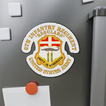 Load image into Gallery viewer, Die-Cut Magnets - Army - 6th Infantry Regiment - Regulars